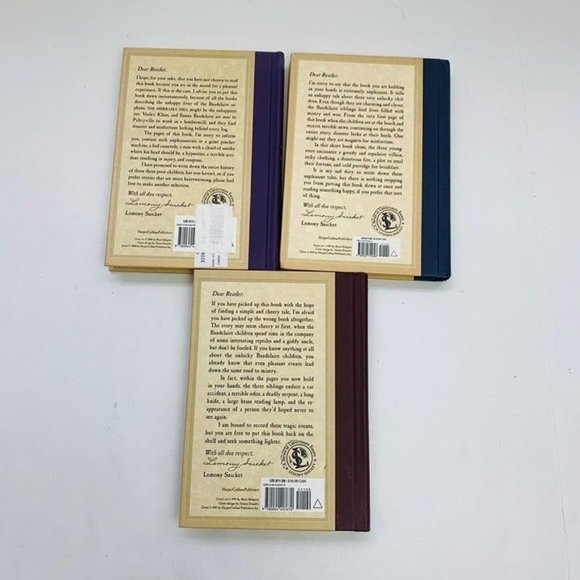 A Series of Unfortunate Events Lot Of 3 Books Hardback Series 1 2 and 4 - Picture 3 of 7